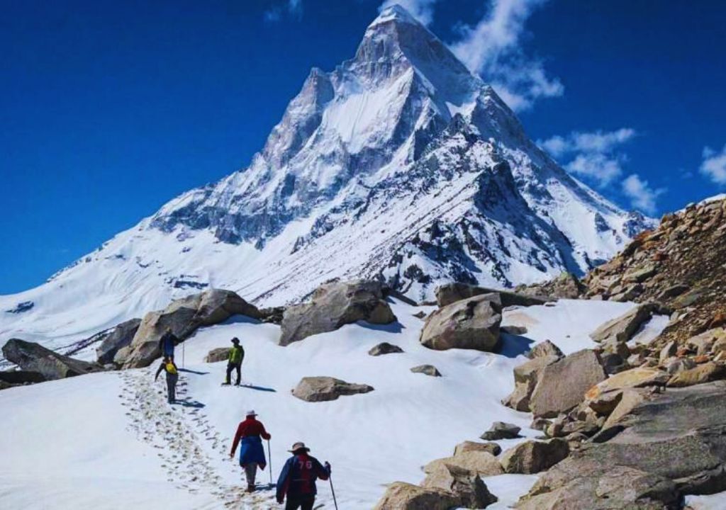 Gaumukh Tapovan Trek Route