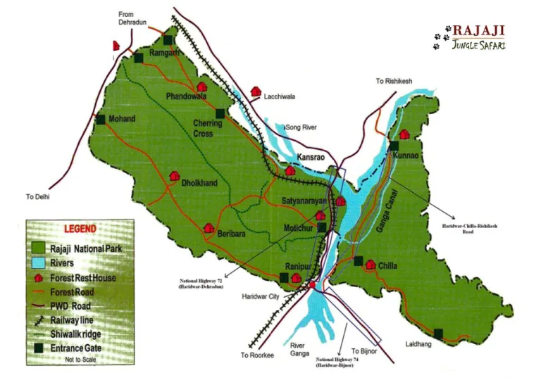 map-of-rajaji-national-park